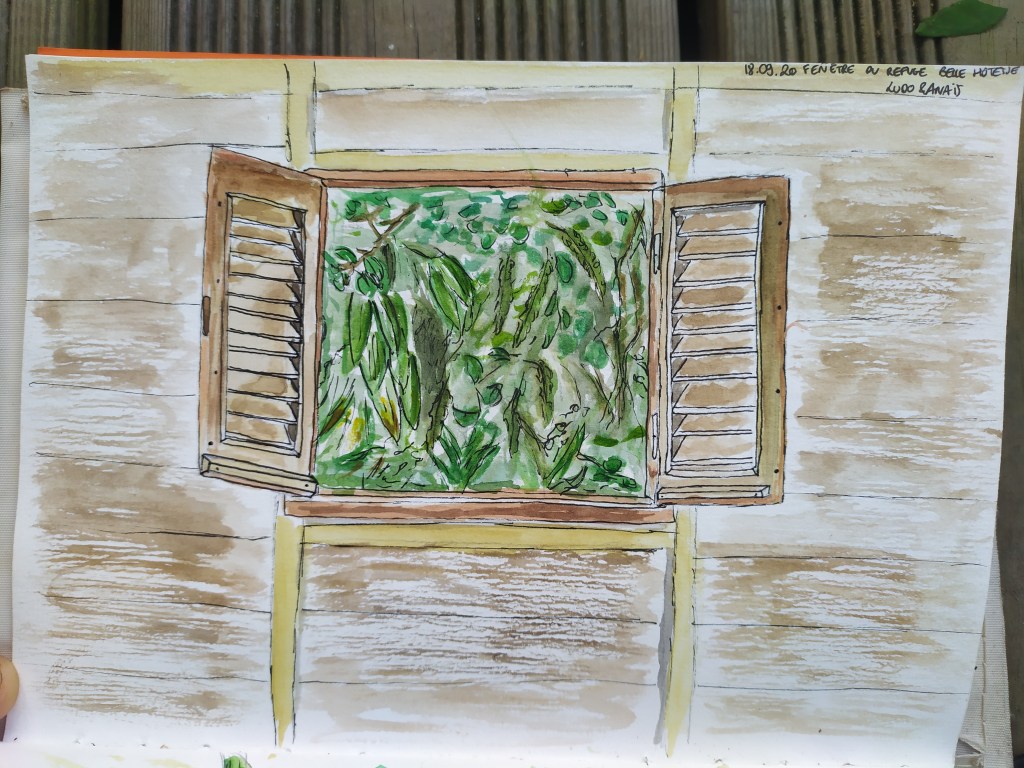 Dans un refuge en Guadeloupe